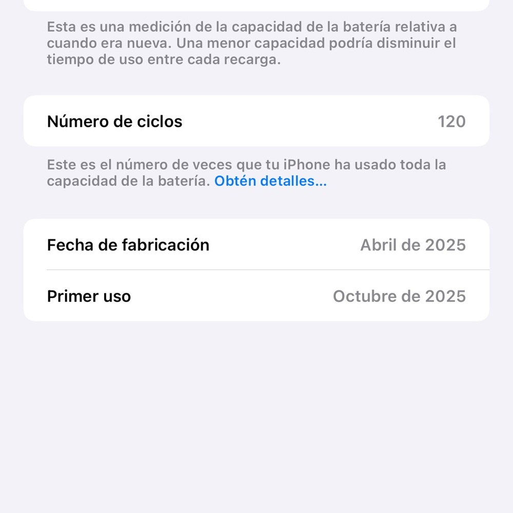 Apple iPhone Battery Cycle Information